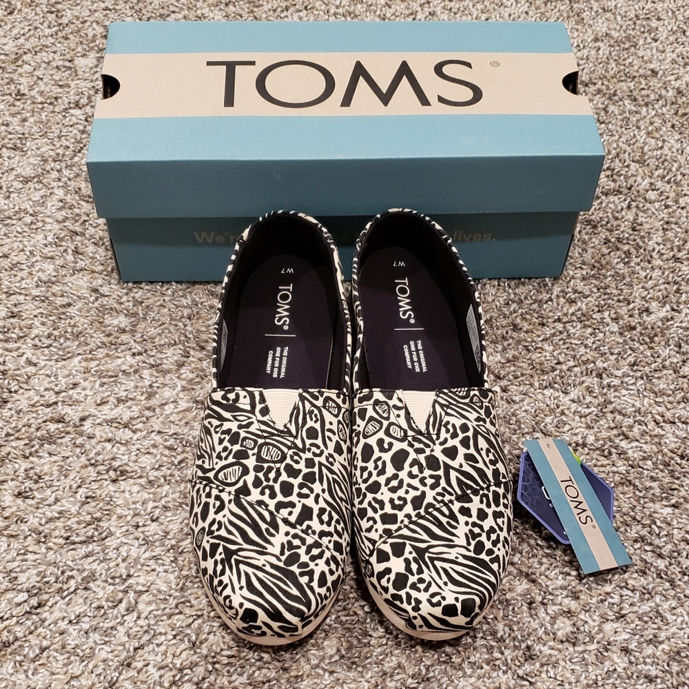 0 TOMS Womens Alpargata Natural Animal Hybrid Espadrilles Shoes, Womens 7